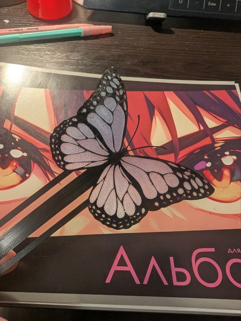 Miniatura 2 do modelo 3D Butterfly Bookmark 