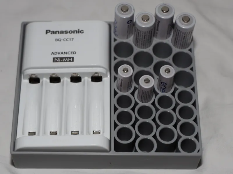 Compact Eneloop Battery Holder