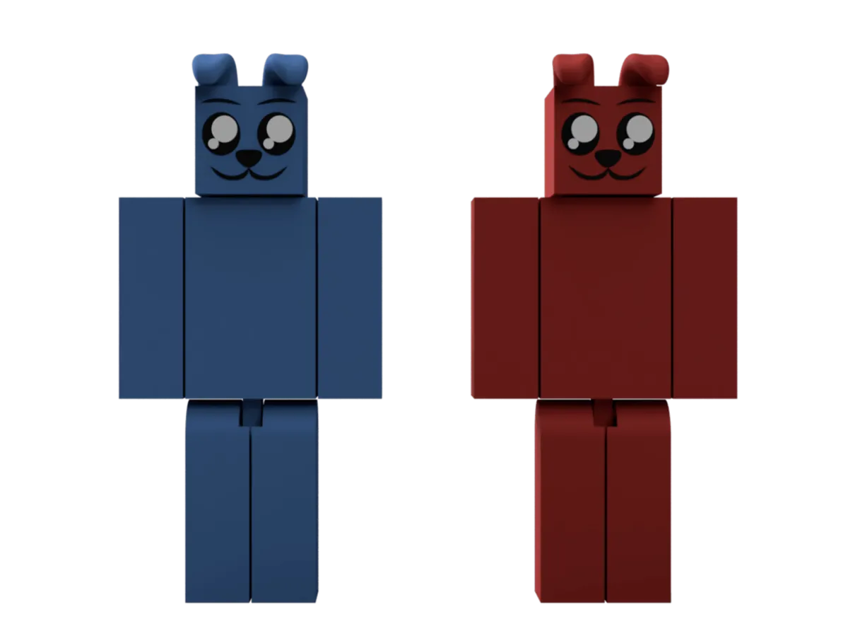 Minecraft Pimpek & Luczek [Ball joints] - Free 3D Print Model - MakerWorld