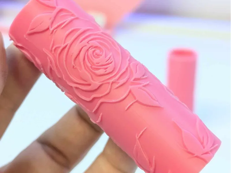 Debossed Texture Roller - Large Rose
