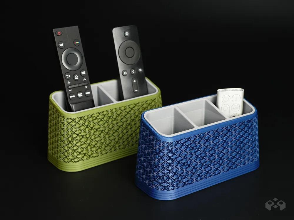 Asanoha Modular Remote Control Holder - Free 3D Print Model - MakerWorld