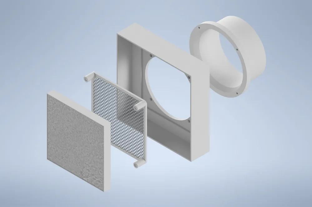 Vent grill 100mm by David Markes MakerWorld