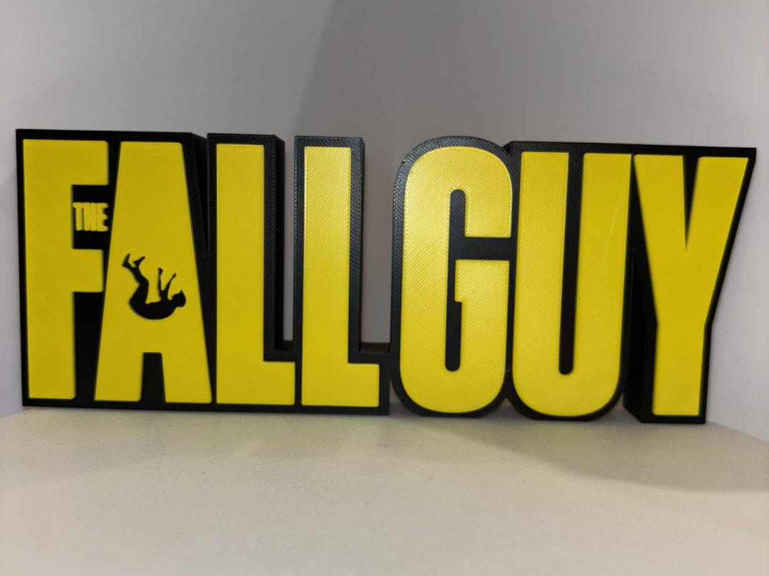 The Fall Guy Logo - 80s TV Retro Sign - AMS Ready