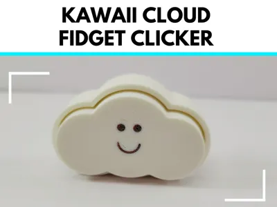 Kawaii Cloud Fidget Clicker Keyboard