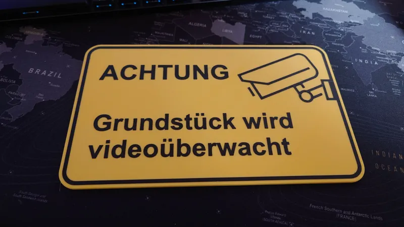 Schild Videoüberwachung