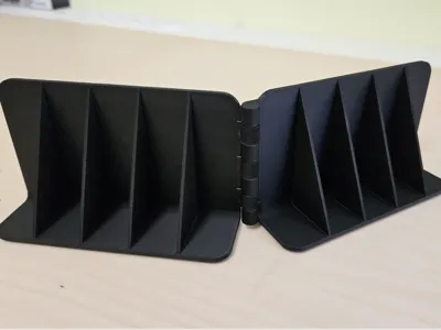 Hinged car trunk organizer (print-in-place)
