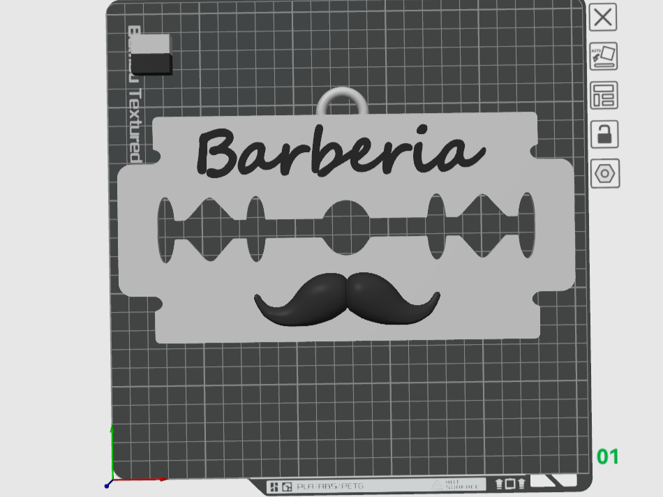 INSEGNA A MURO BARBERIA 