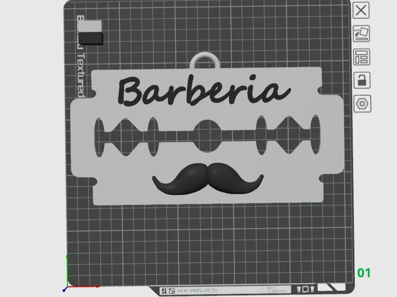 INSEGNA A MURO BARBERIA 