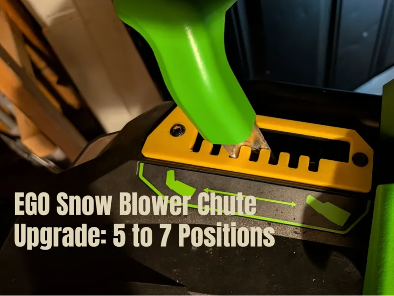 EGO SNT240X SnowBlower Chute Upg: 5 to 7 Positions