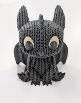 Фигурка Toothless в плетен стил