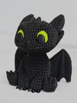 Фигурка Toothless в плетен стил