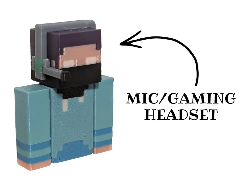 Minecraft Mic/Headset for jaebii's Custom Figure!