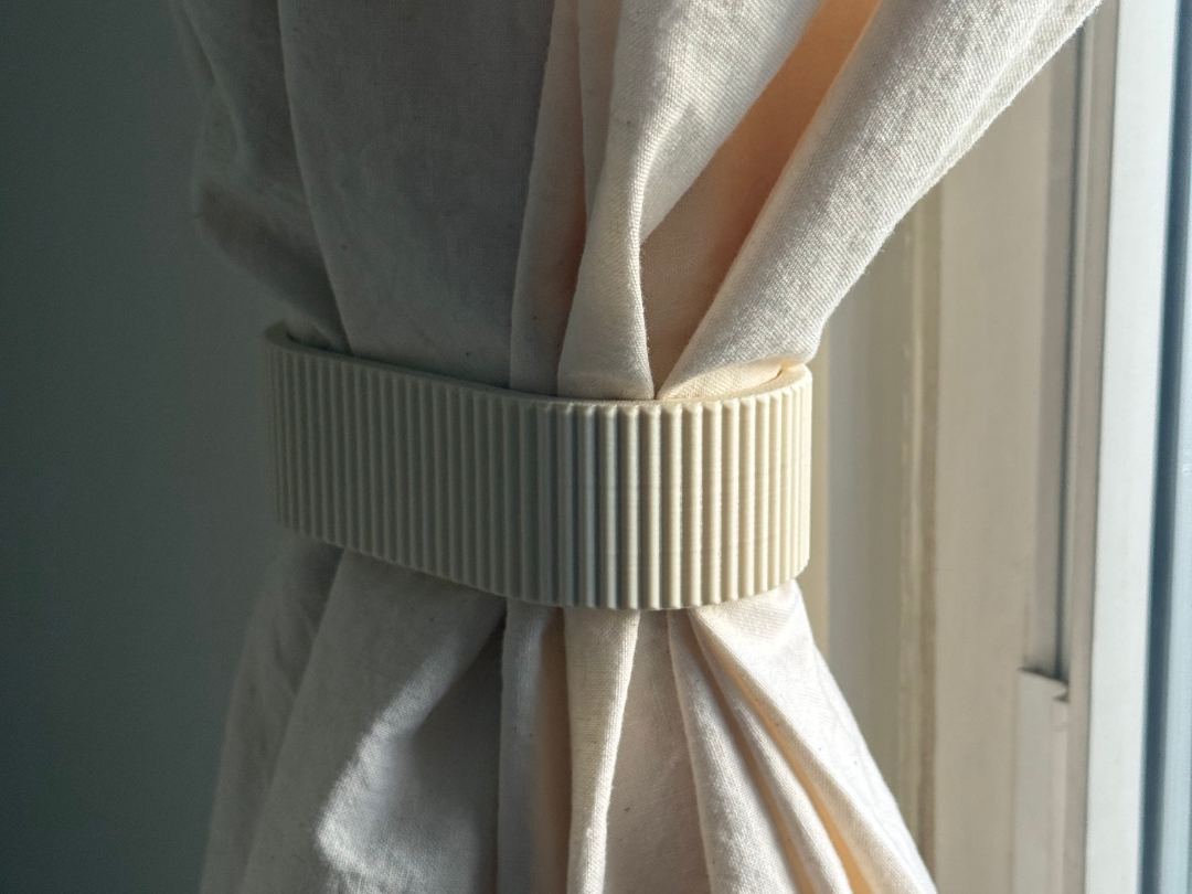 Organic Modern Curtain Tieback Loop - 1