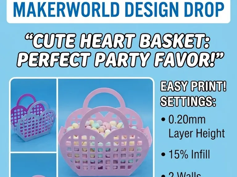 Heart shaped Basket party favor bombonier
