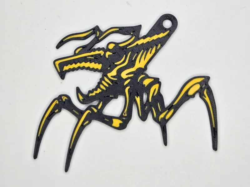 Arachnid Keychain – Starship Troopers Inspired