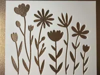 Pochoir fleur — photo 2