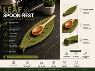 Leaf Spoon Rest – Poggiacucchiaio