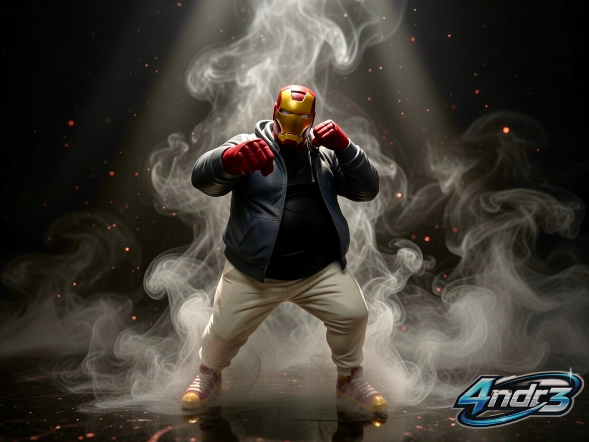 Strong Fat Iron Man Multicolor