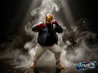 Strong Fat Iron Man Multicolor