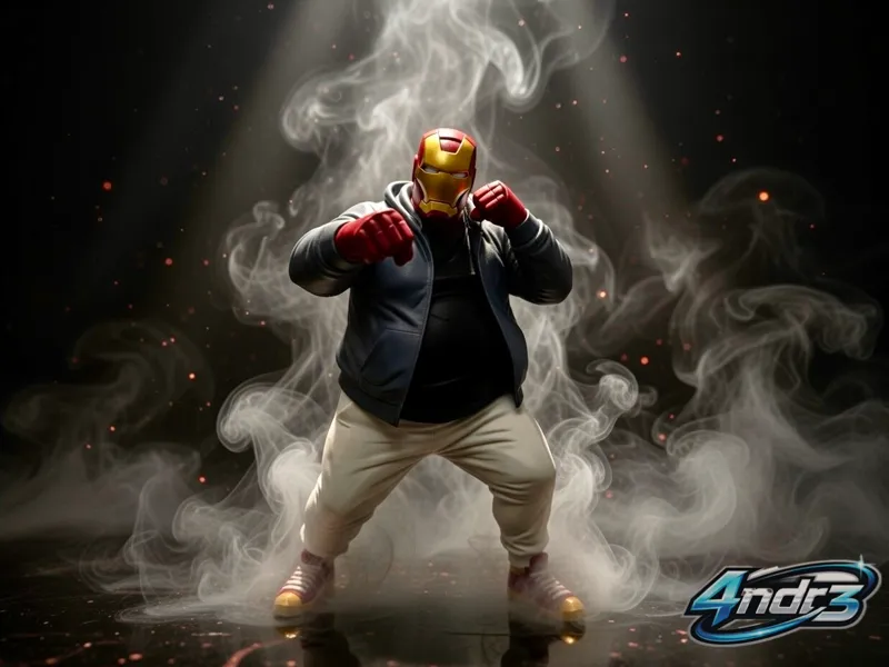 Strong Fat Iron Man Multicolor
