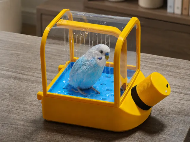 Budgie Shower Spa – Mini Bird Bath Fountain