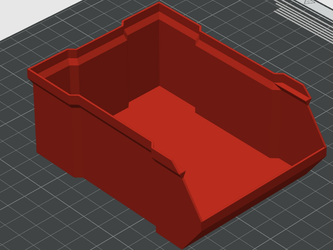 Open front storage bins | Stackable Box