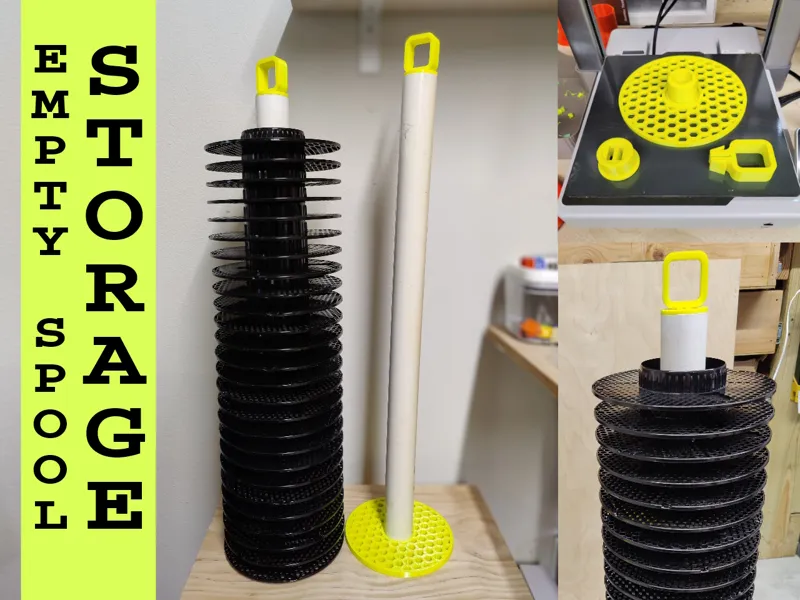 Vertical Empty Spool Storage