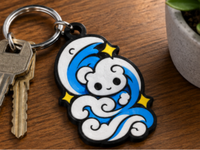 Air Element Keychain 3D model