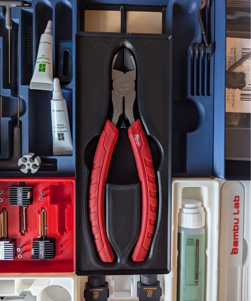Gridfinity 8in Milwaukee Diagonal Cutting Pliers