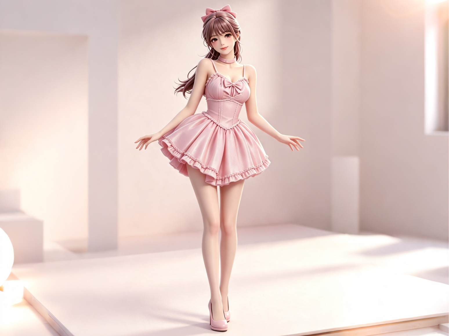 裙子可爱少女 - 1