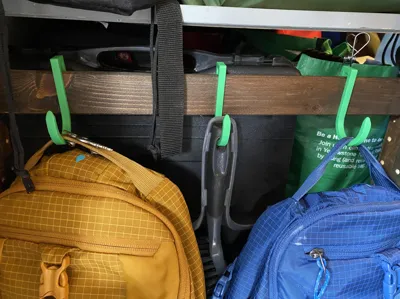 hook for ikea ivar shelfs.