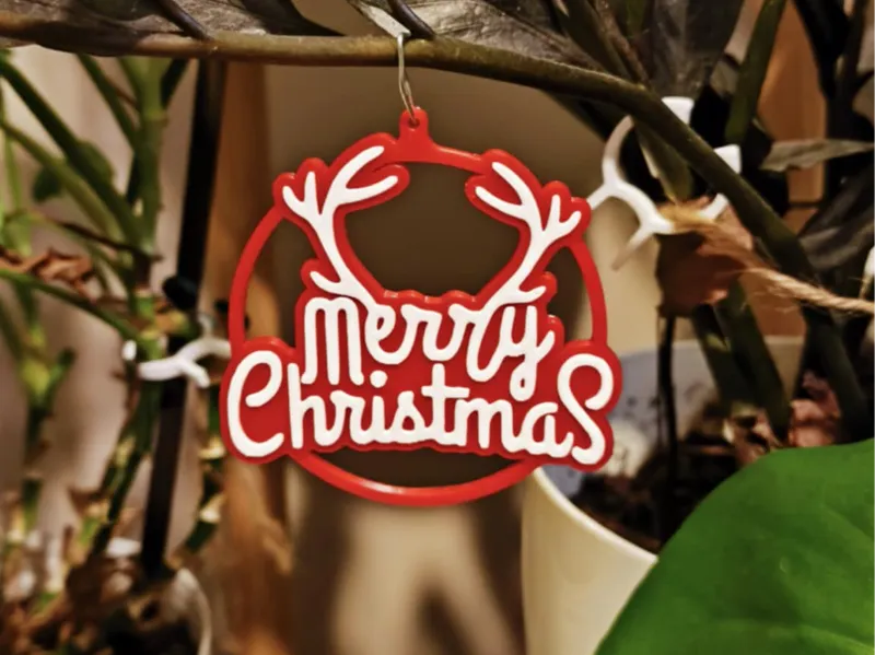 Merry Christmas Ornament for Christmas Tree