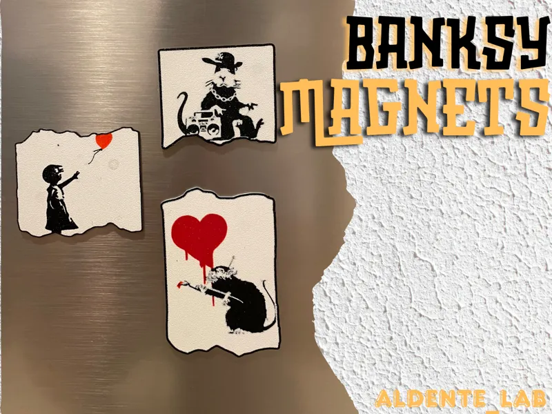 Banksy Art Magnet Set - Iconic Street Art 