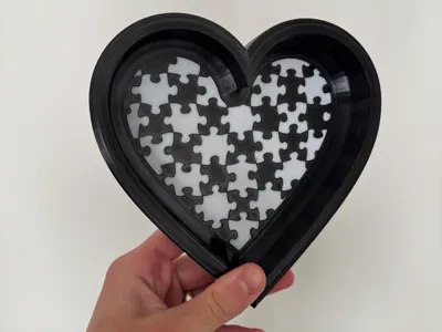 Heart Puzzle Tray