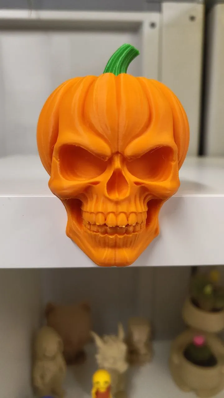 Halloween pumpkin skull by Reybrond MakerWorld: Download Free 3D Models