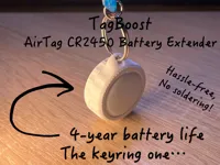 CR2450 Keyring: 0.16mm layer, 2 walls, 15% infill