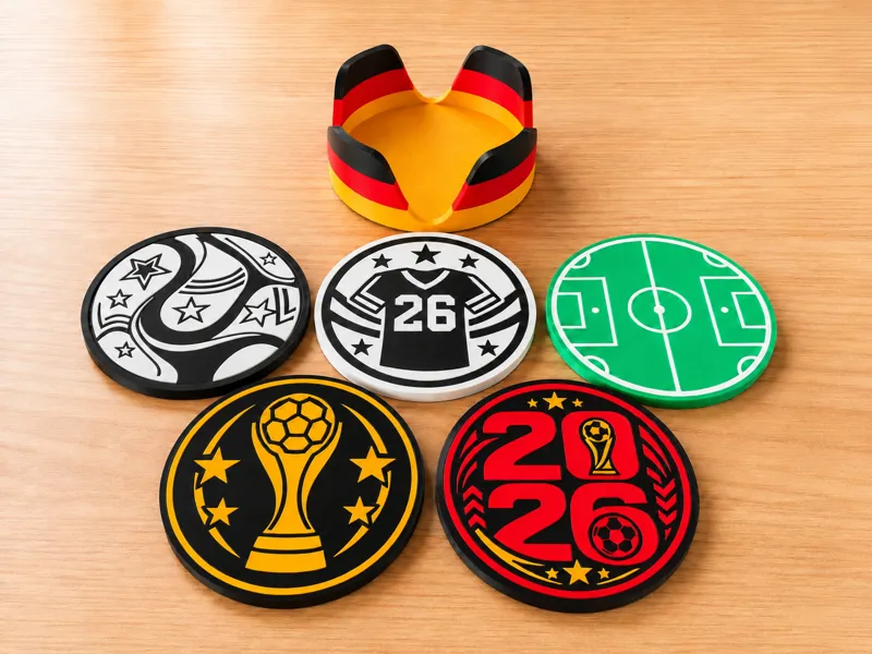 Deutschland Fußball Untersetzer Set 2026 