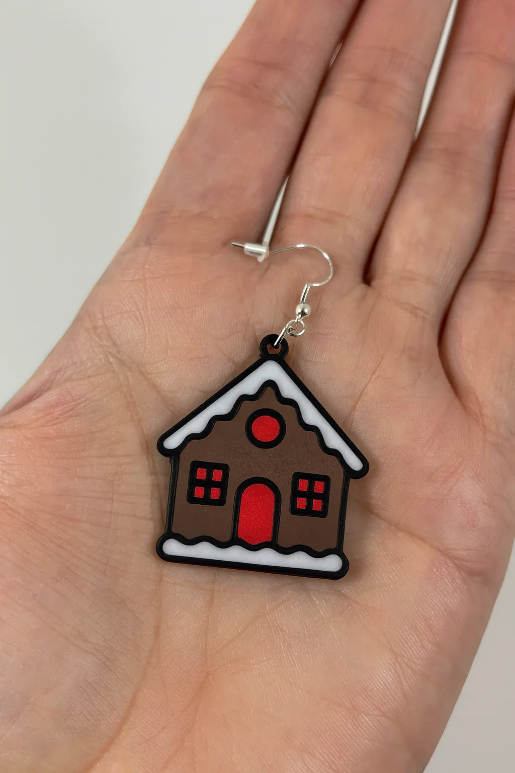 Gingerbread House Earrings view 2