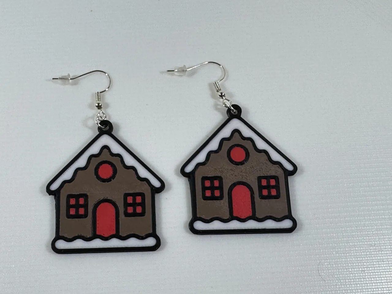Gingerbread House Earrings view 4