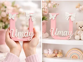 Personalized Baby Name  Umay Nursery Room Decor