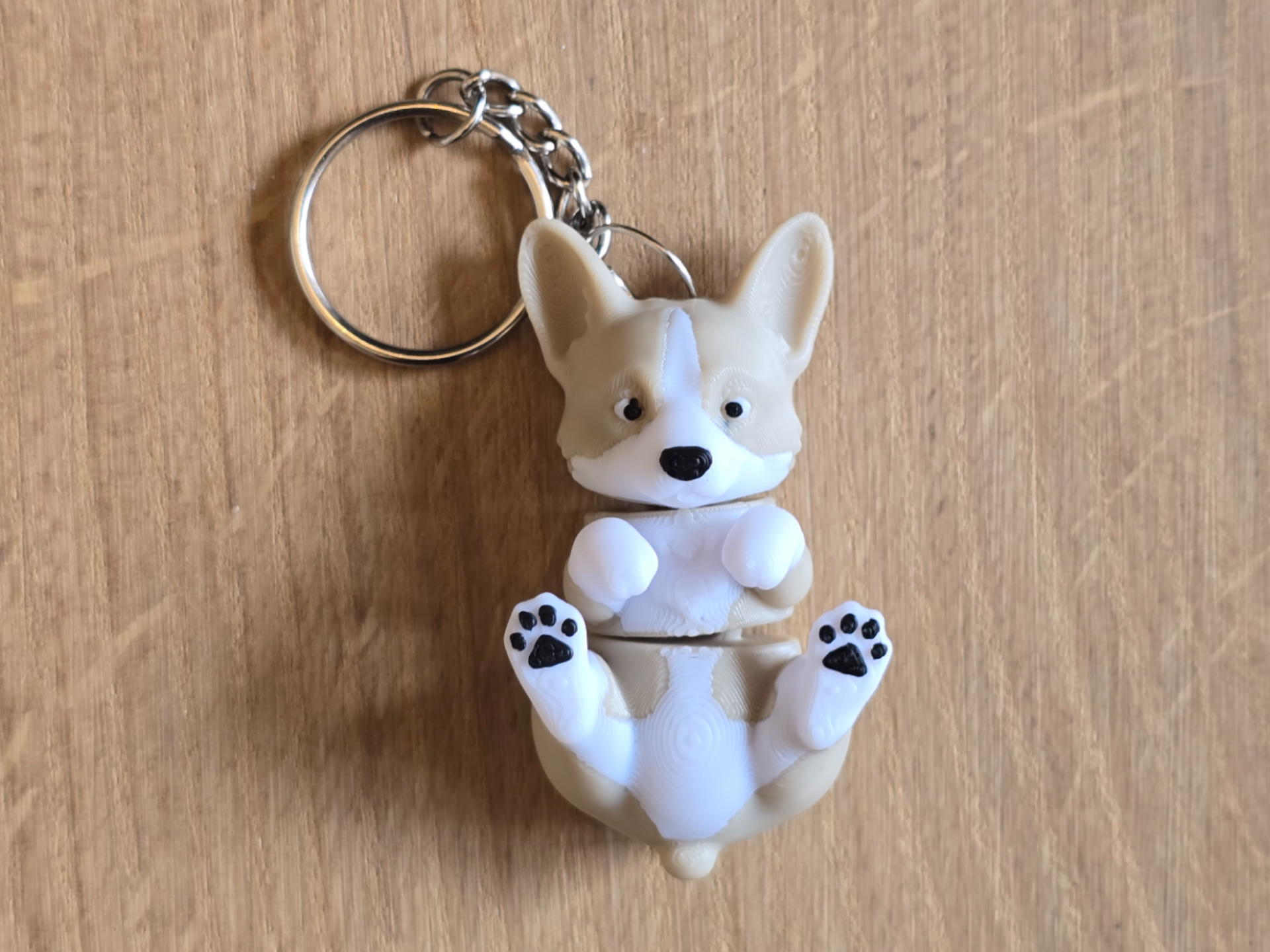 Welsh Corgi dog flexi keychain