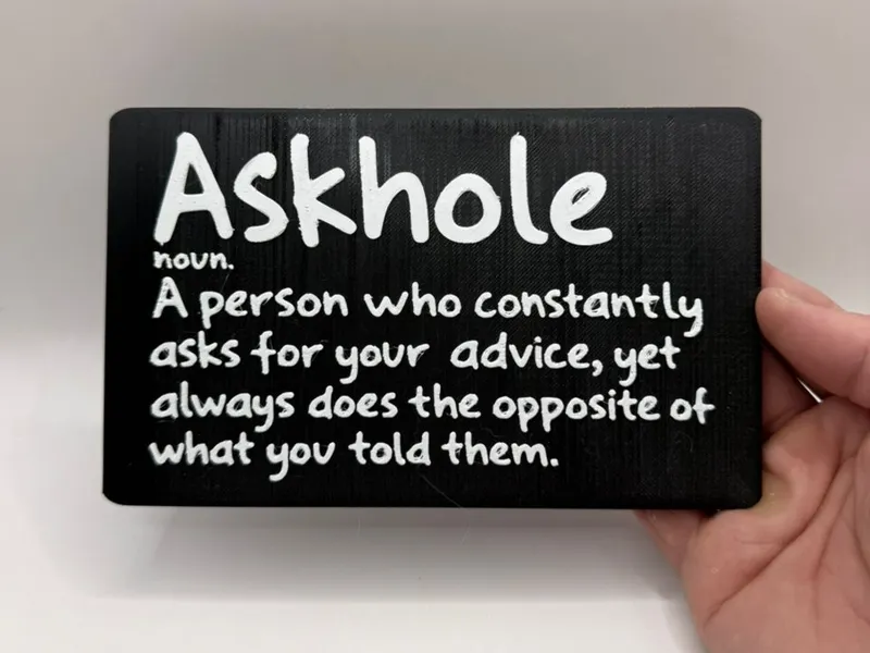 Askhole Sign
