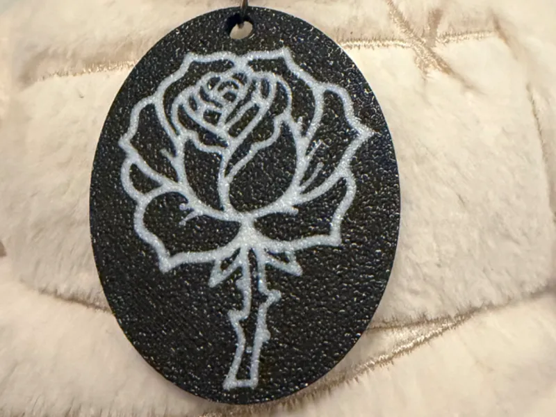 Valentines Rose Pendant Necklace,Witchy,Jewellery