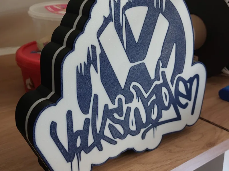 Volkswagen logo led lightbox