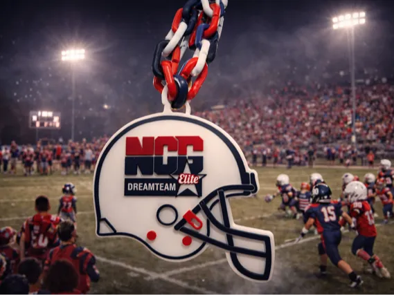 NCG Dream Team Elite Football Helmet Hype Chain
