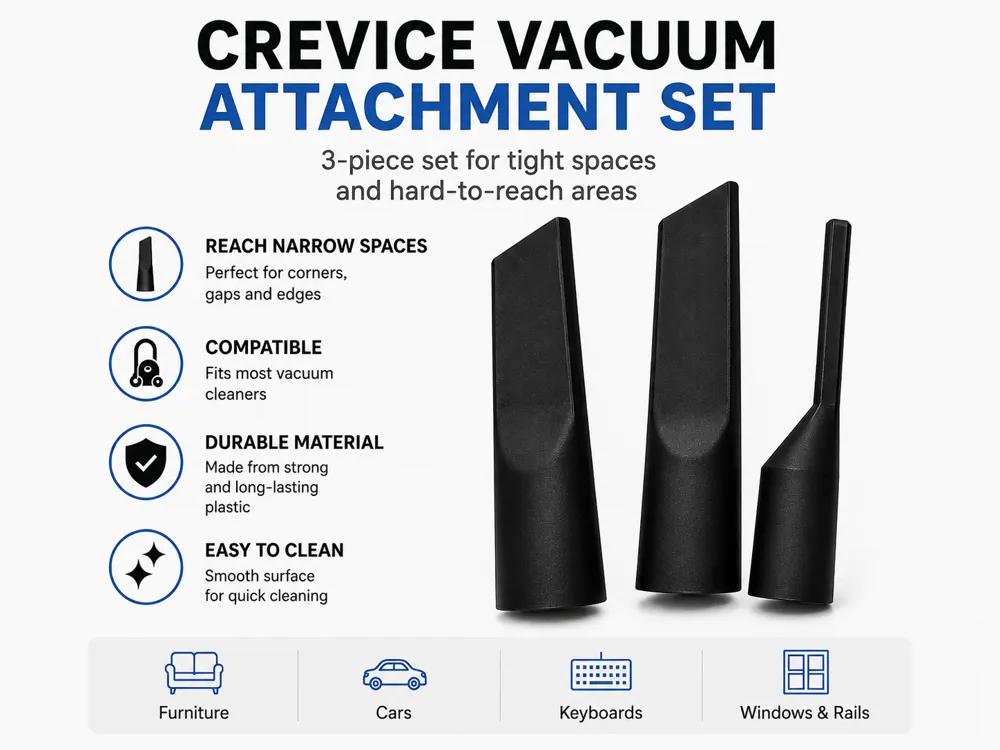 Accesorio para boquillas: Crevice Vacuum Attachment Set – 3 Piece 35mm. Referencia del modelo original.