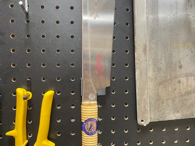 Japanese Pull Saw Pegboard Holder