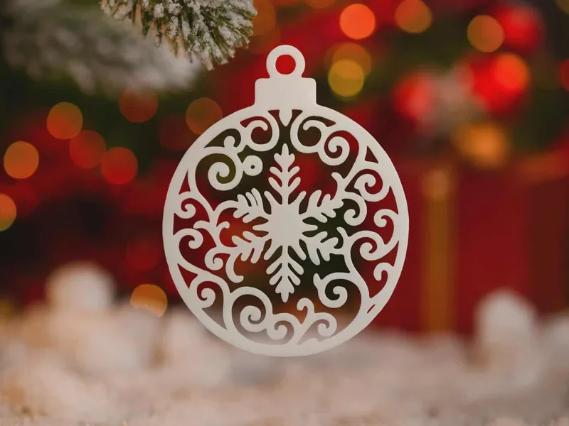 christmas decoration on christmas tree 