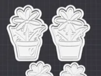 Common daisy cookie cutter