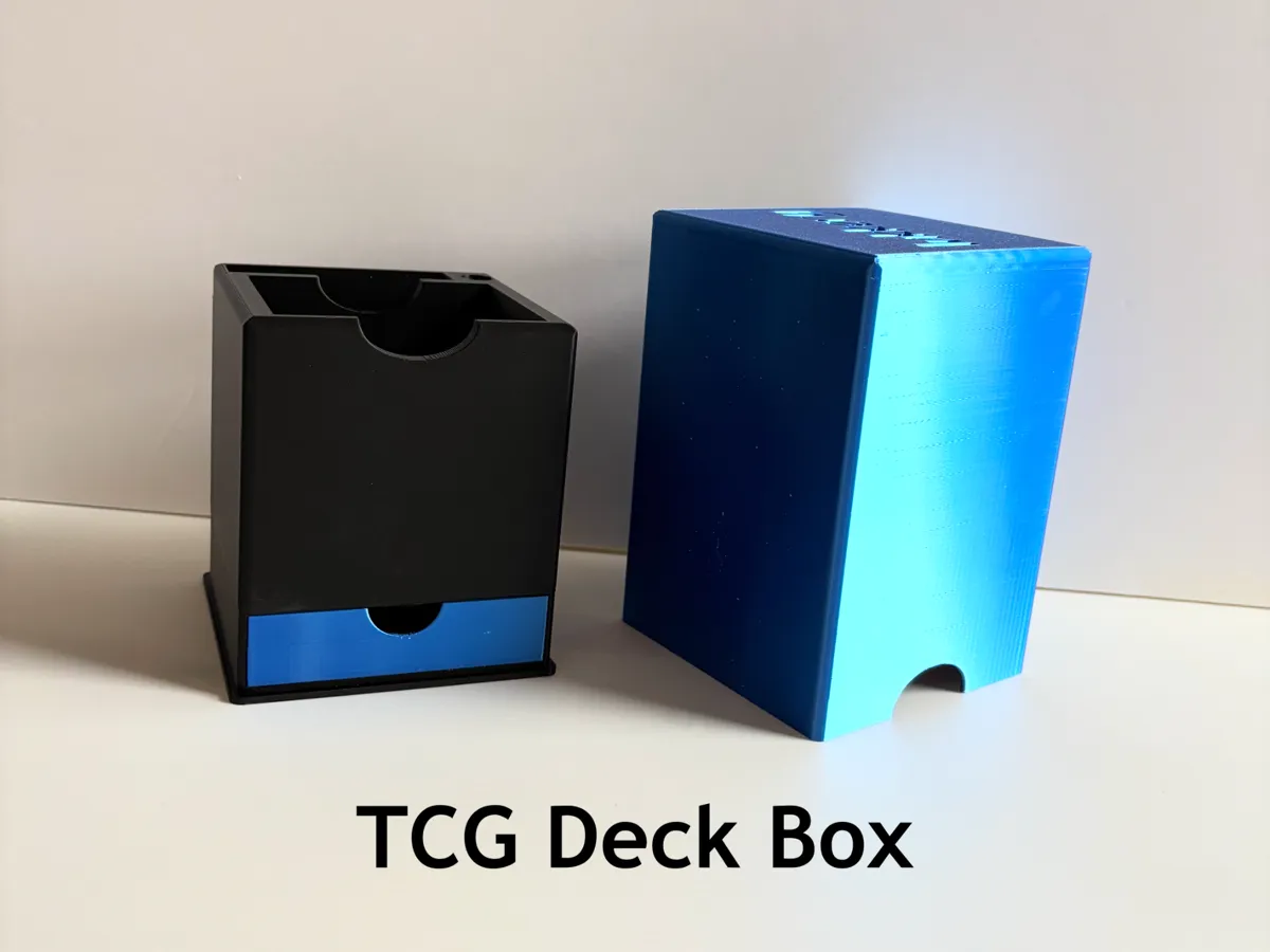 TCG Deckbox Platz für Notizblock und Bleistift von Wyvern MakerWorld